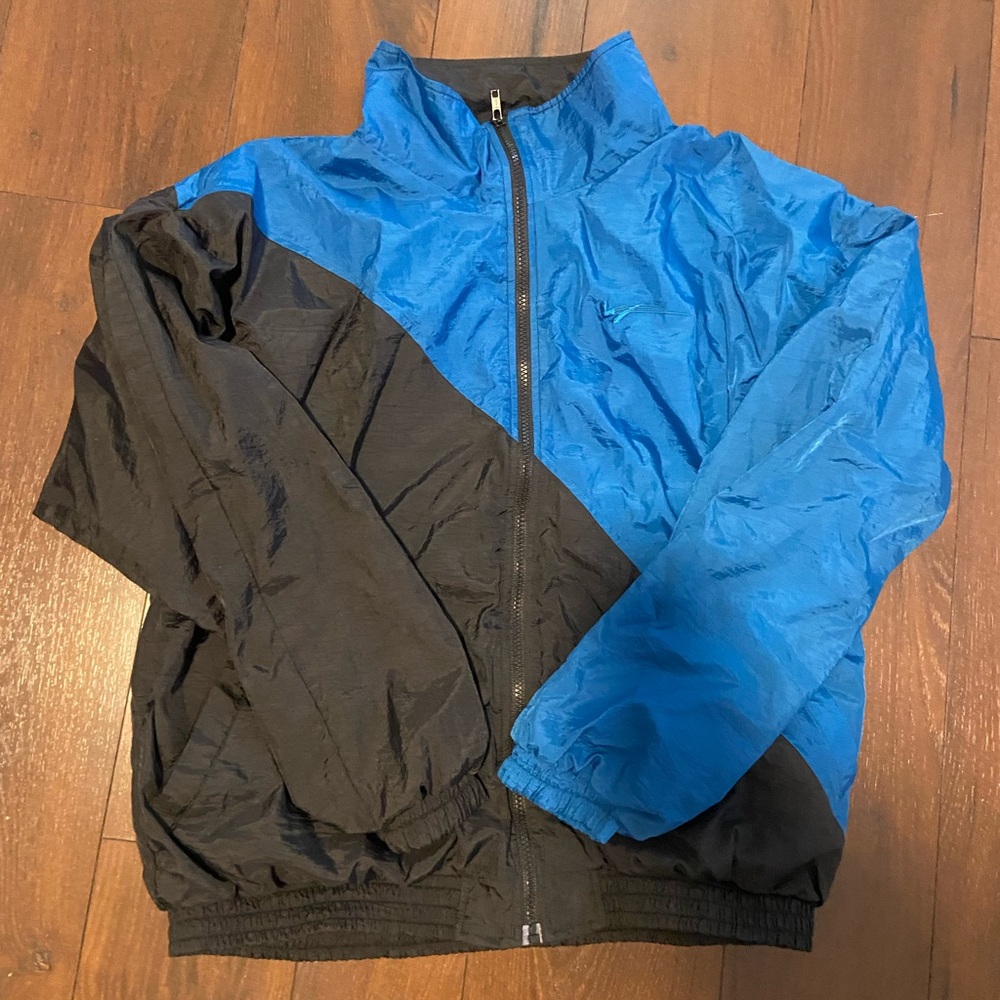 MacGregor Jacket windbreaker men’s large vintage blue black